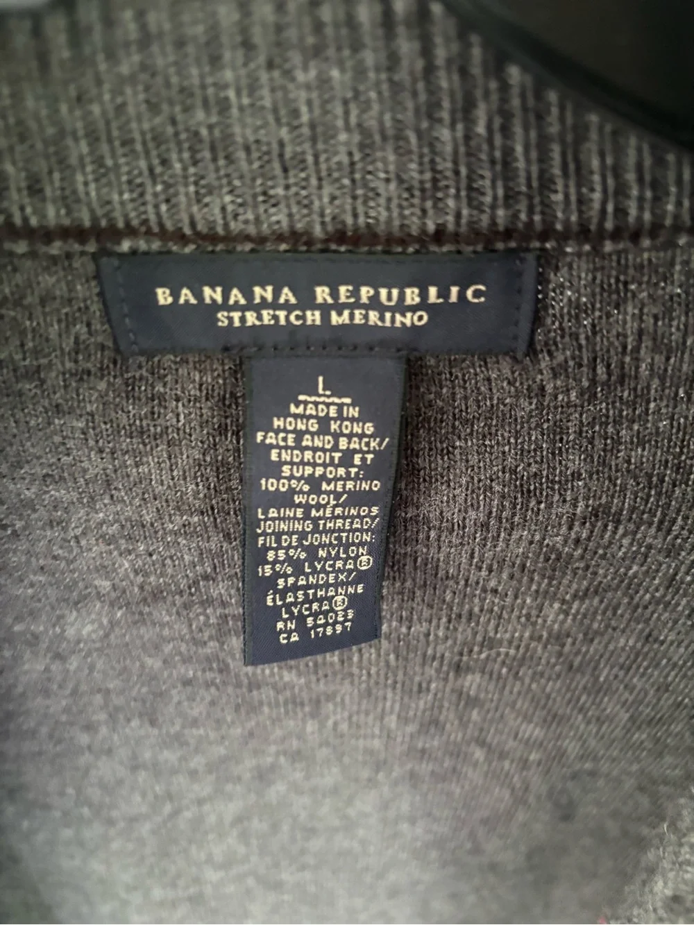 Banana Republic Brown Stretch Merino Sweater Jacket